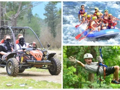 Rafting + Zip-line + Buggy Tour in Side (3 in 1)