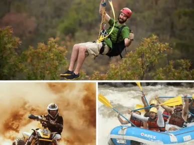 Rafting + Zip-line + Quad Tour in Side (3 in 1)